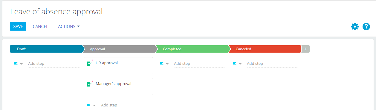 Case for leave request approval