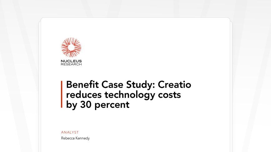 Nucleus Research for Financial Services