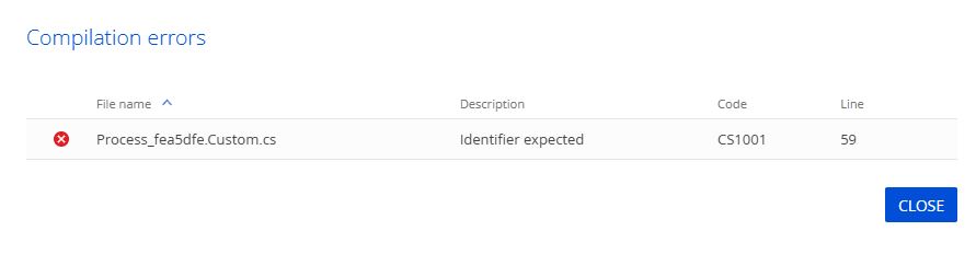 Compilation error