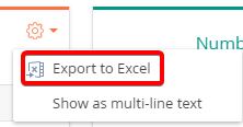 Export to Excel