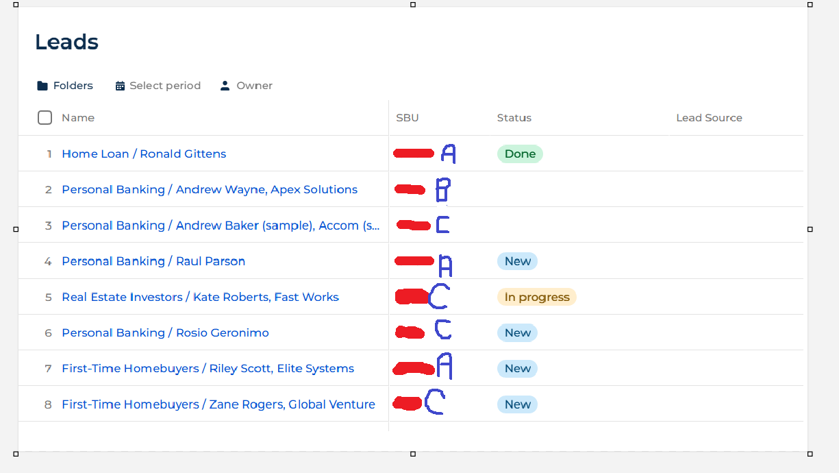 Lead ListPage