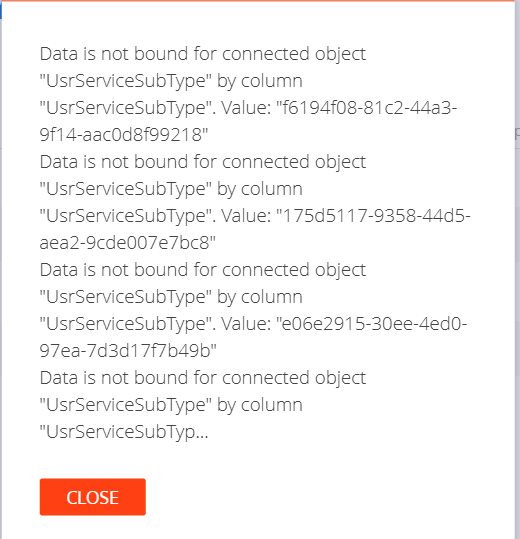 Error: Service Type Lookup