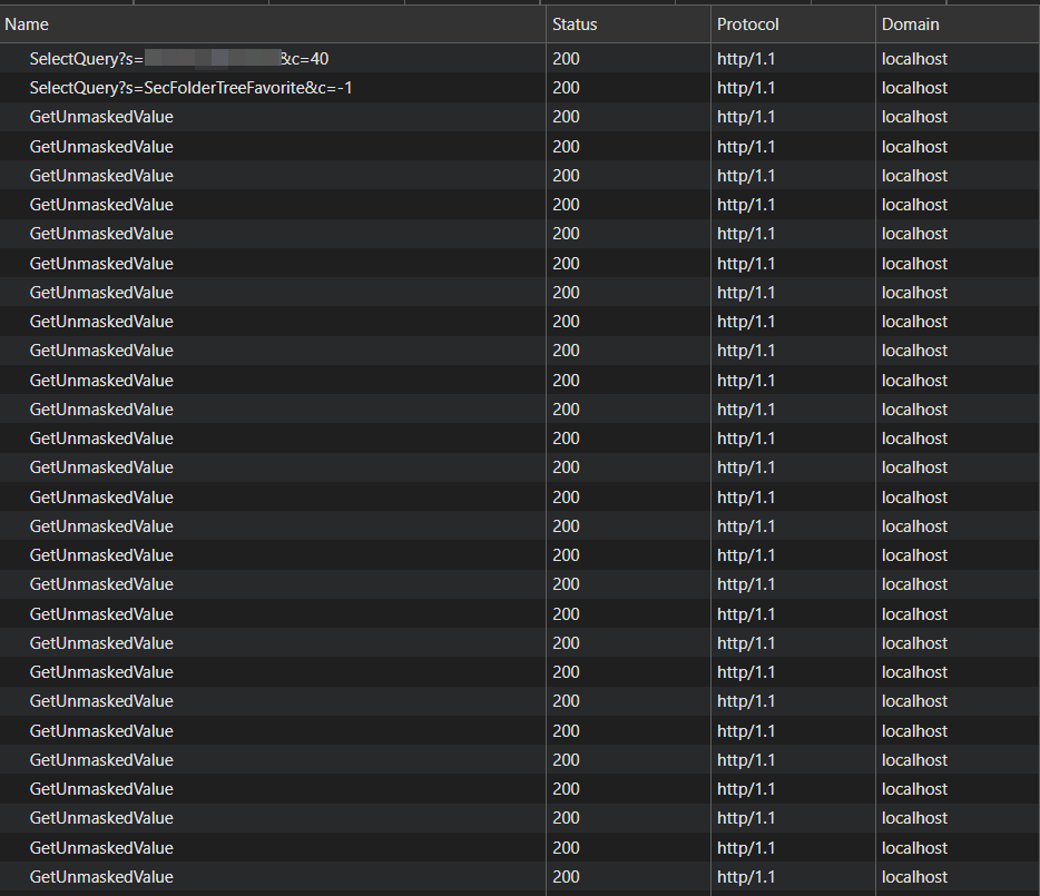 Network tab