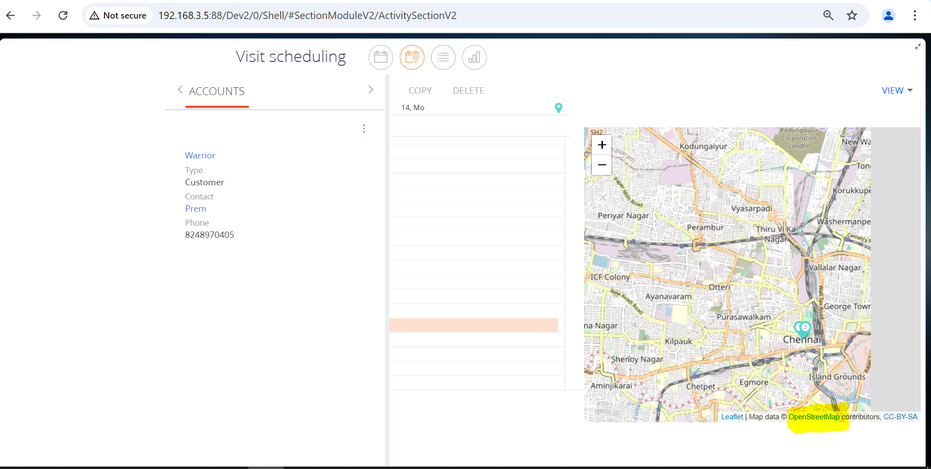 Web app Map Snap