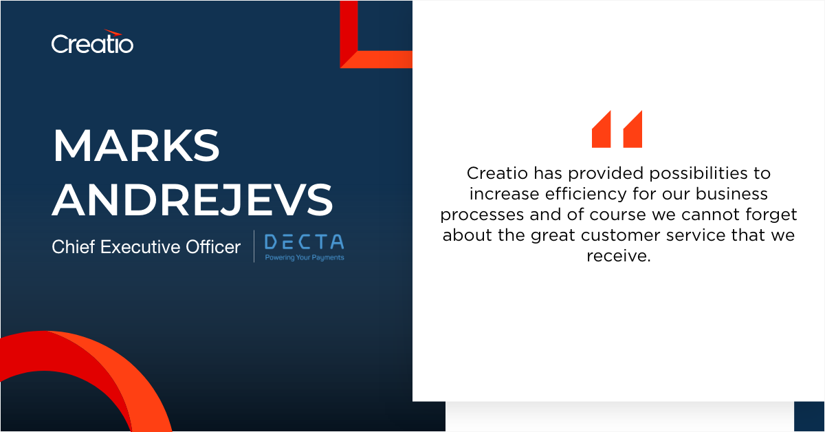 Creatio DECTA low-code