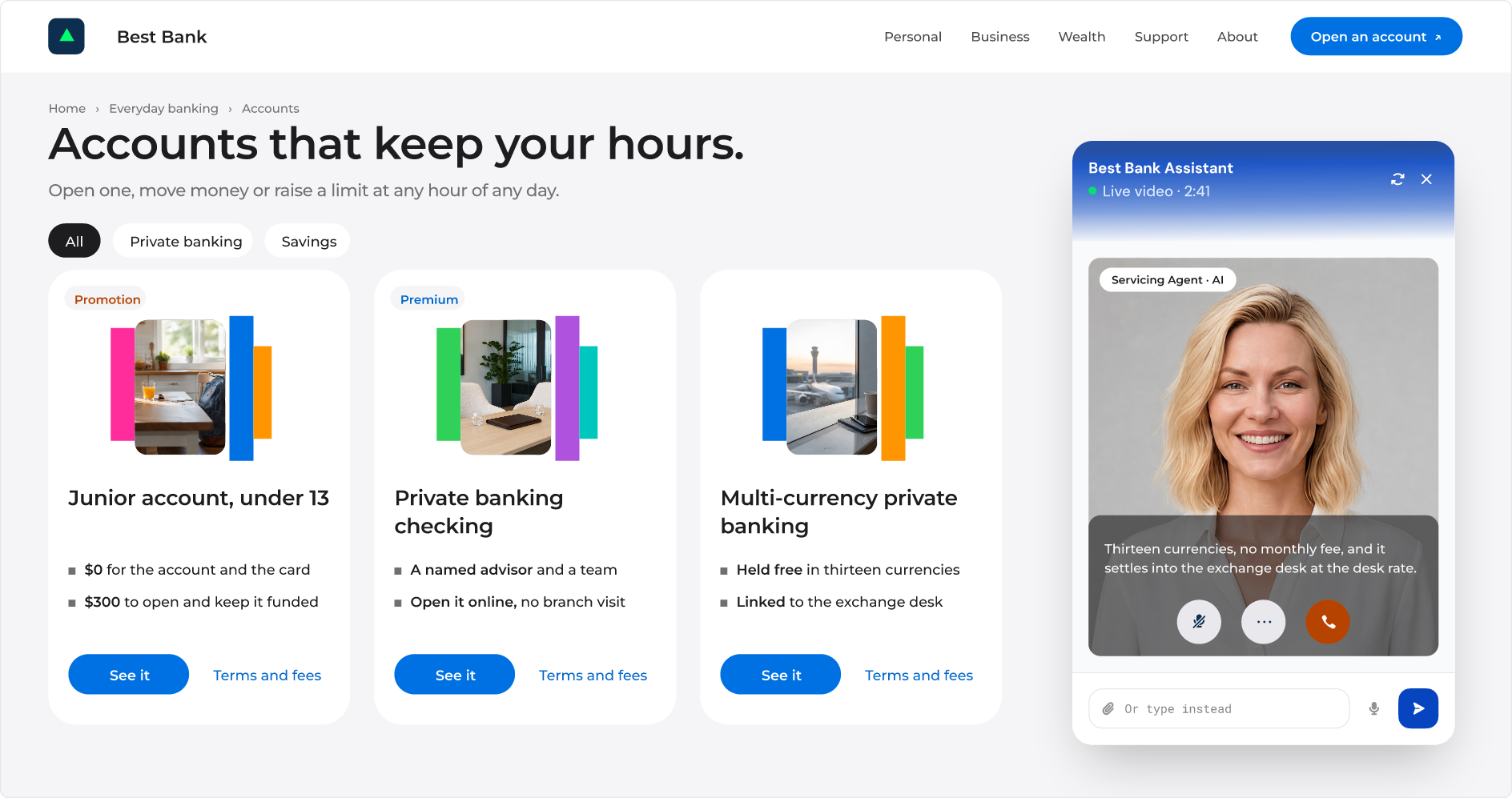 Financial CRM Customer Service