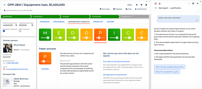 Creatio Demo CRM Screen