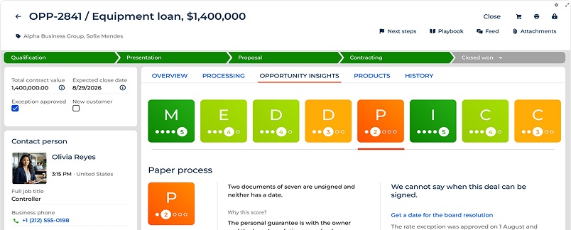 Creatio Demo CRM Screen