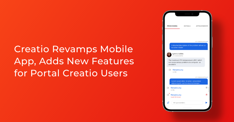 Creatio Revamps Mobile App, Adds New Features for Portal Creatio Users to Help Businesses Boost Customer Experience on the Go 