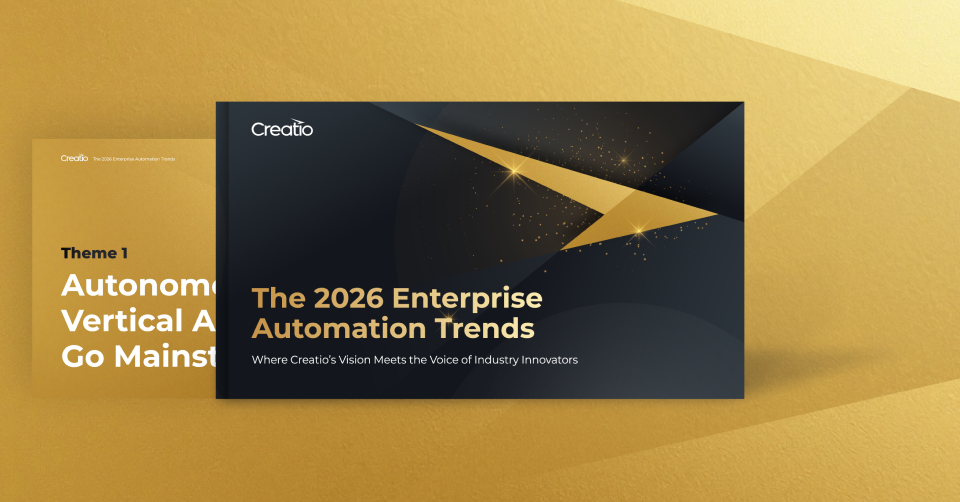 Creatio Maps the Next Phase of Enterprise Automation for 2026 with Trends Report