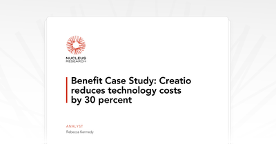 Benefit Case Study Finds Creatio Agentic Platform Helps Financial Institutions Deploy Workflows 70% Faster and Cut Tech Costs by 30%