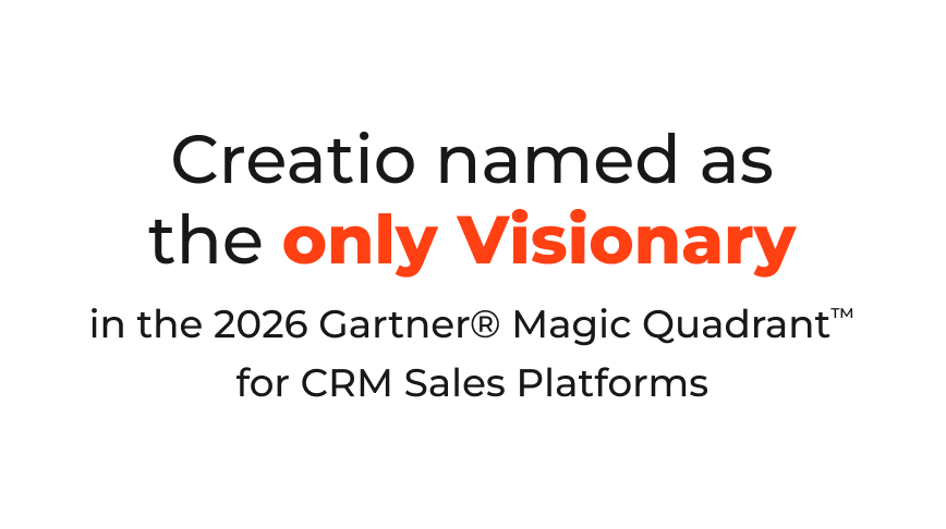2026 Gartner® Magic Quadrant™ for CRM Sales Platforms