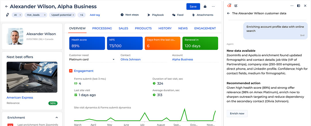 Creatio marketing automation workspace